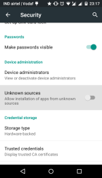 Enabling Unknown Sources on Target android phone