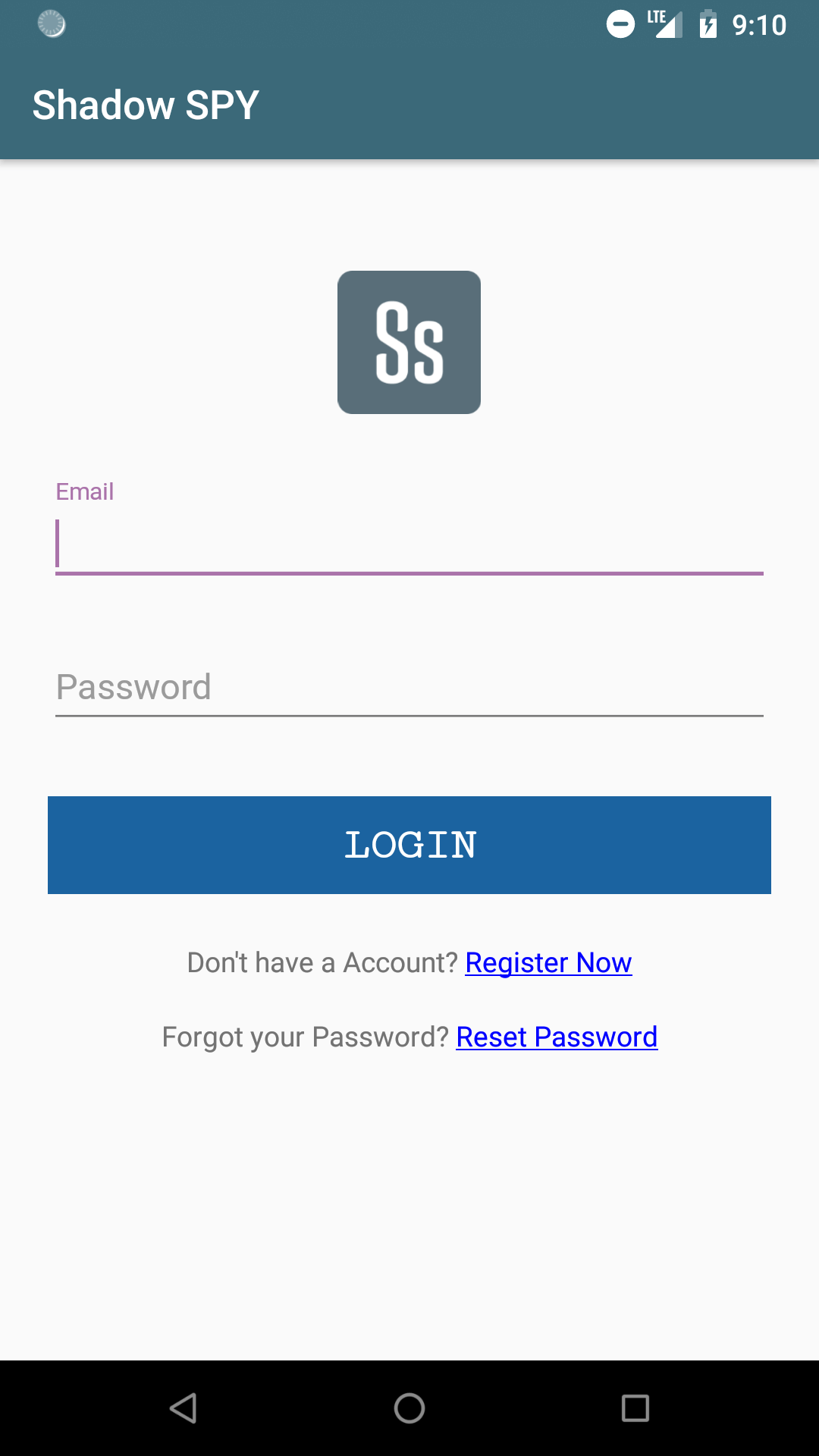Login with Shadow SPY account to view Text Message logs